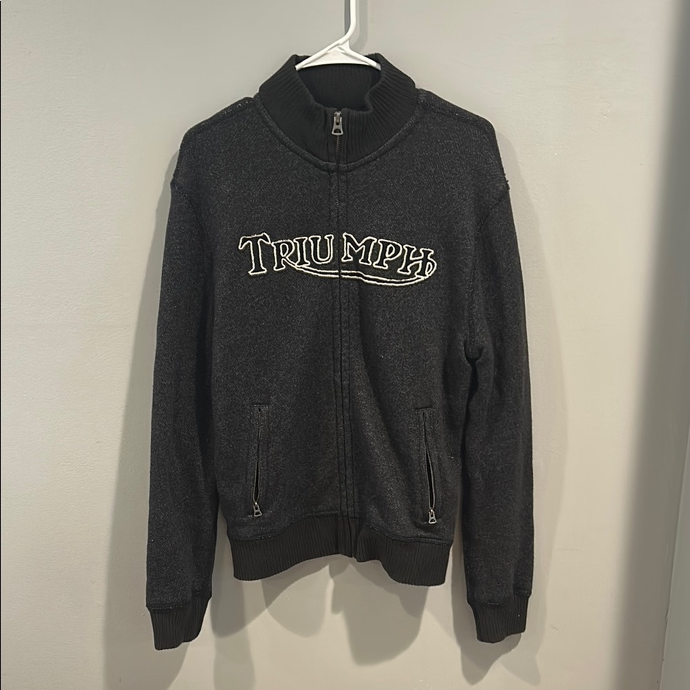 Triumph Black Zip-Up Jacket